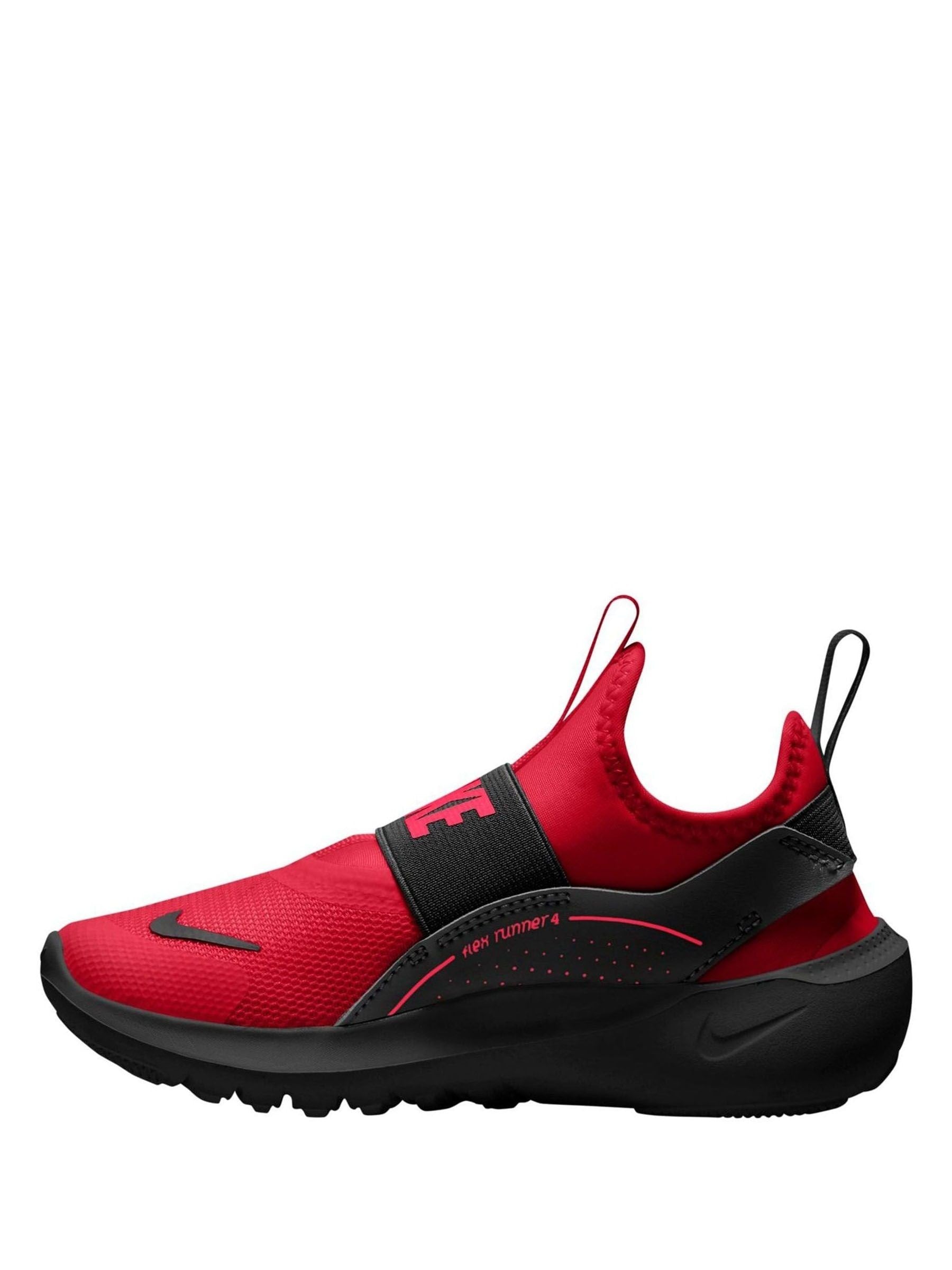 Nike University Red/Black Junior Flex Runner 4 Trainers image 2