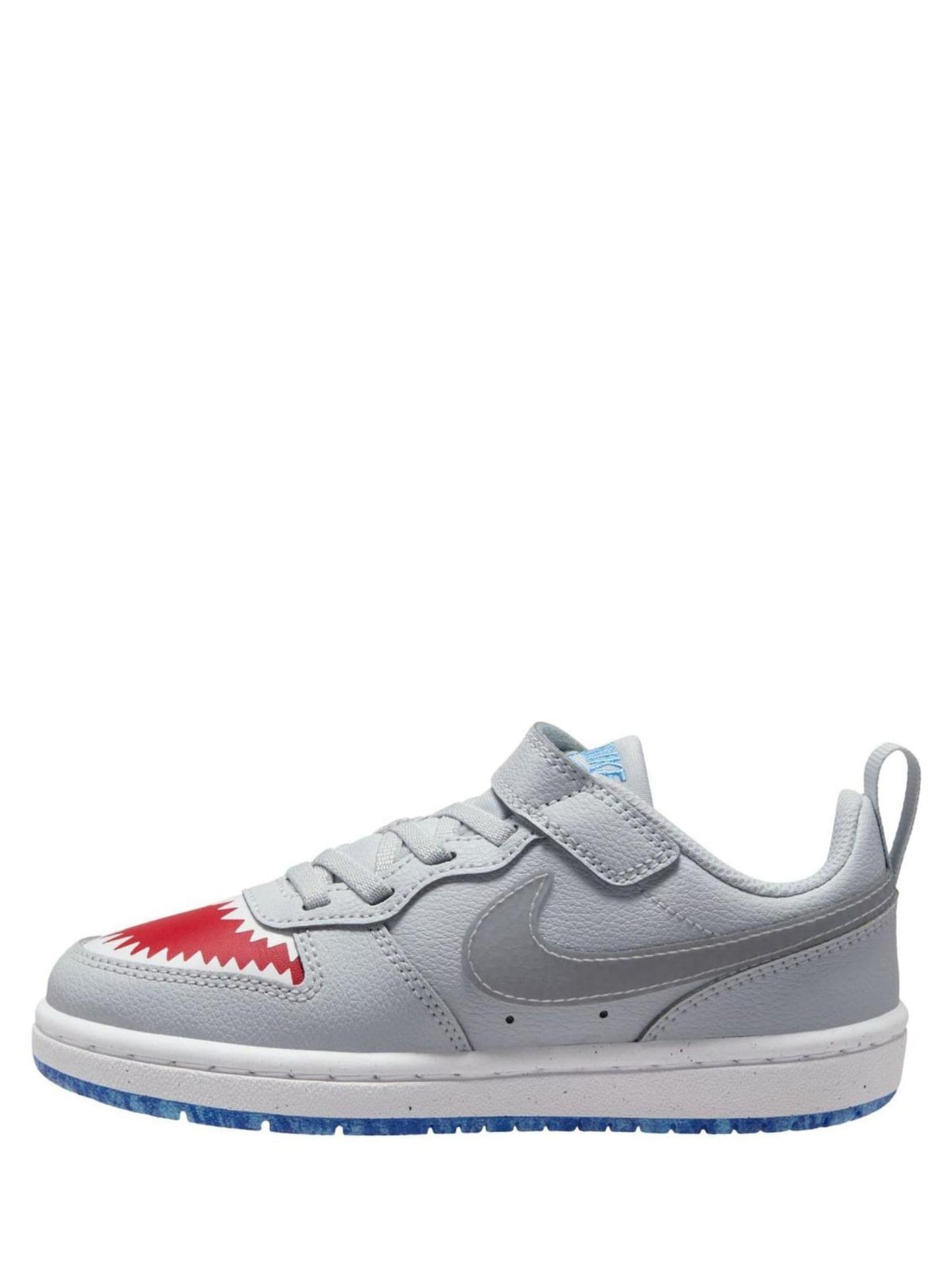 Nike Grey Shark Junior Court Borough Trainers image 2