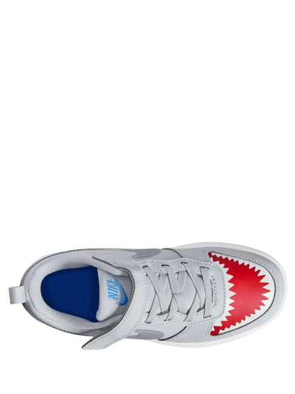 Nike Grey Shark Junior Court Borough Trainers image 3
