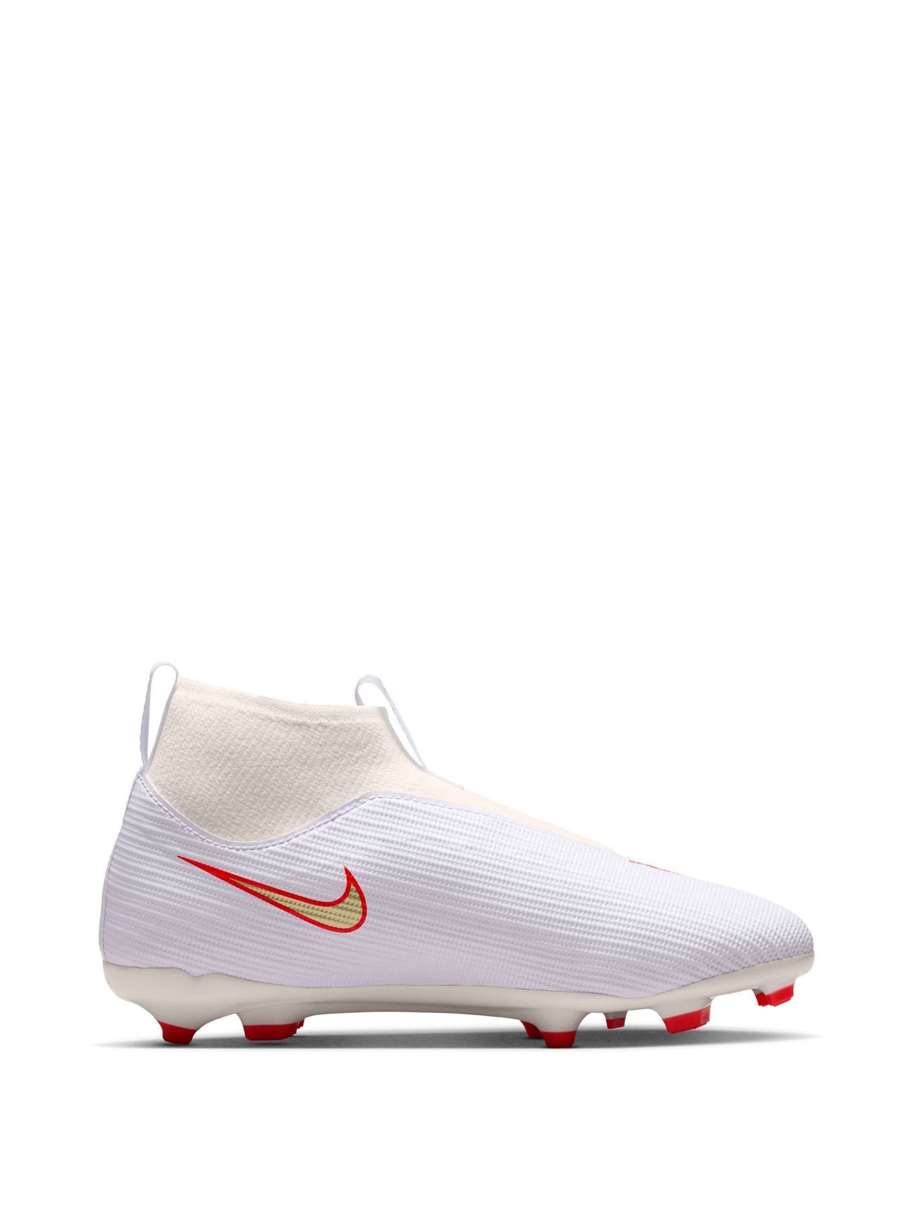 Nike White Jr. Mercurial Superfly 11 Academy Little/Multi-Ground High-Top Football Boots image 3