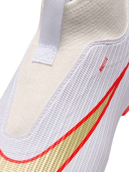 Nike White Jr. Mercurial Superfly 11 Academy Little/Multi-Ground High-Top Football Boots image 7