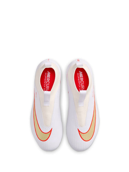 Nike White Jr. Mercurial Superfly 11 Academy Little/Multi-Ground High-Top Football Boots image 9