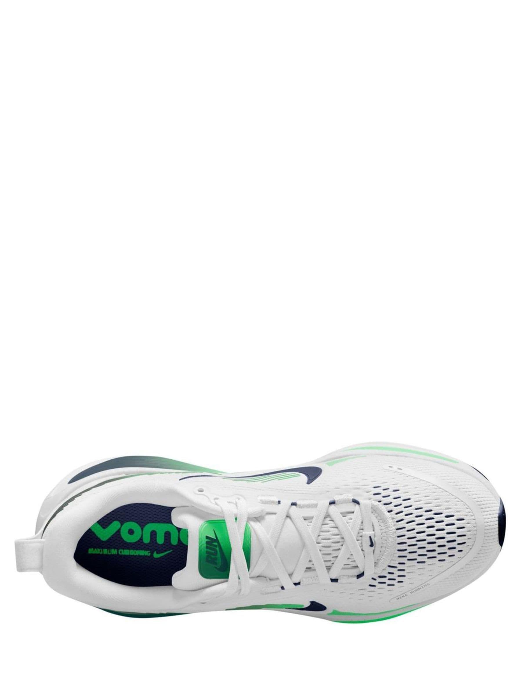 Nike White/Green Spark Youth Vomero 18 Road Running Trainers image 3