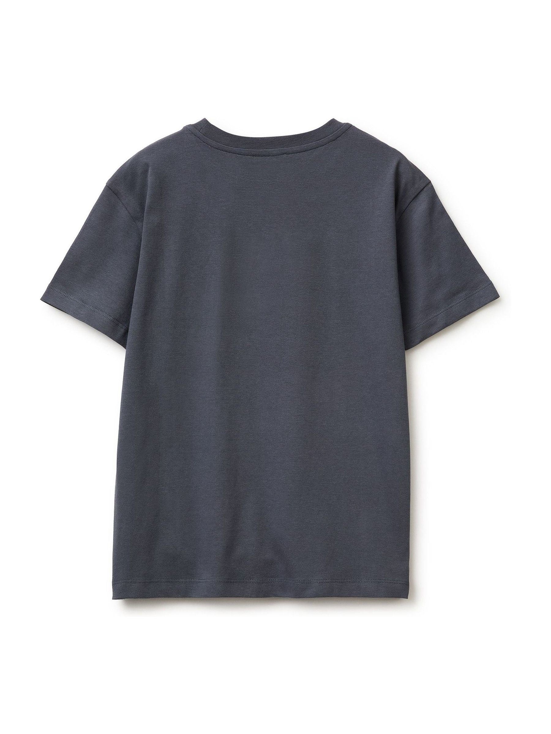 Dsiney Kidz - Benetton Grey Short Sleeve Logo T-Shirt image 2