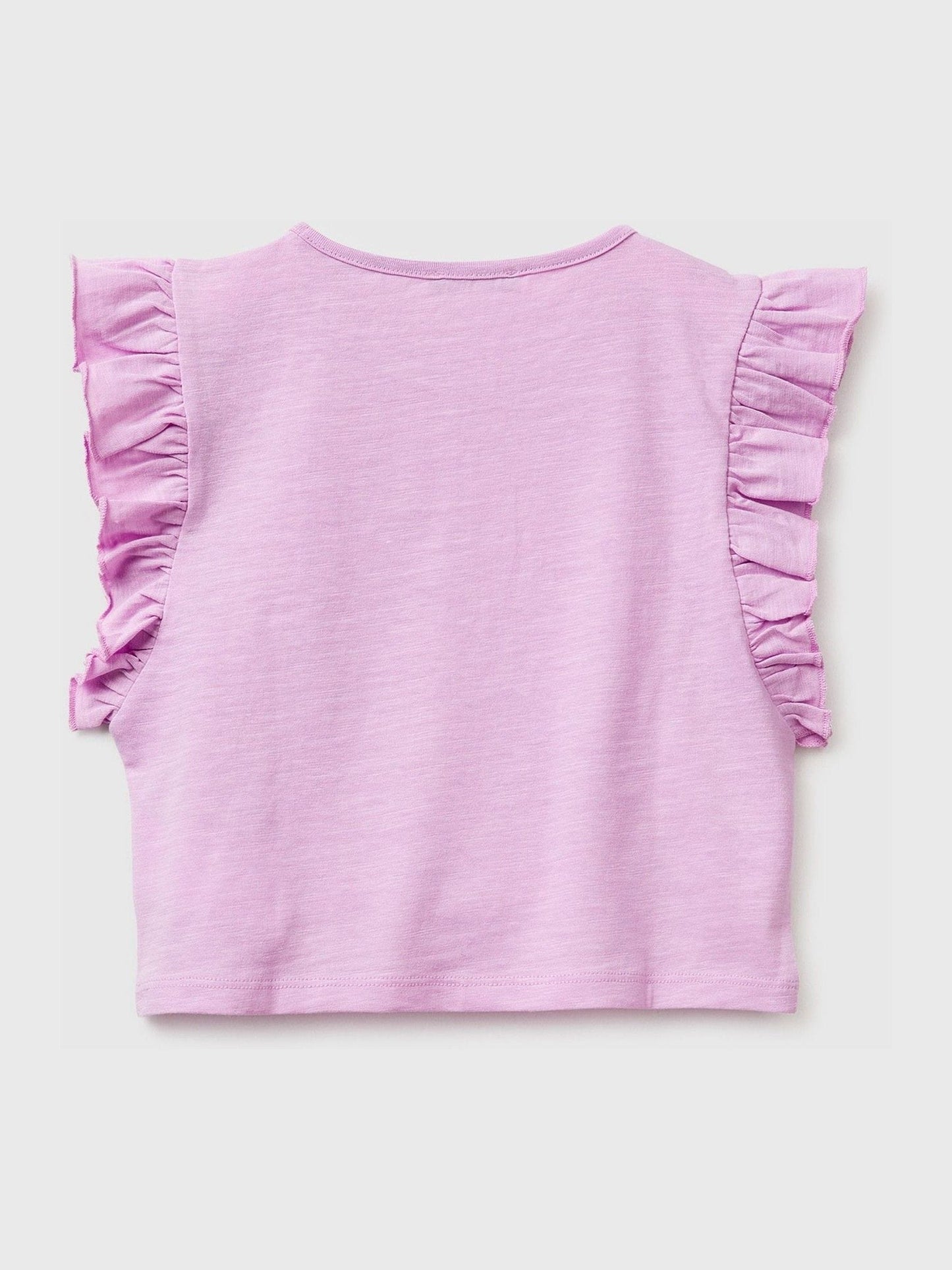 Benetton Purple Butterfly Printed T-Shirt image 2