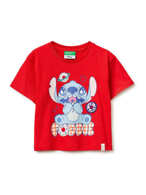 Benetton Red Printed Character T-Shirt image 1