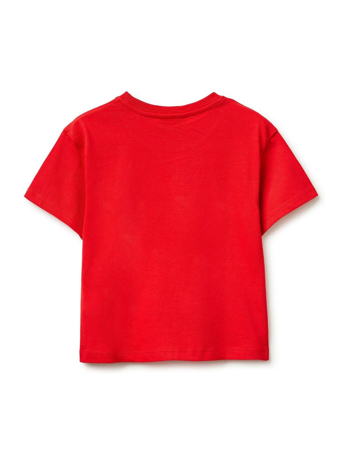Benetton Red Printed Character T-Shirt image 2