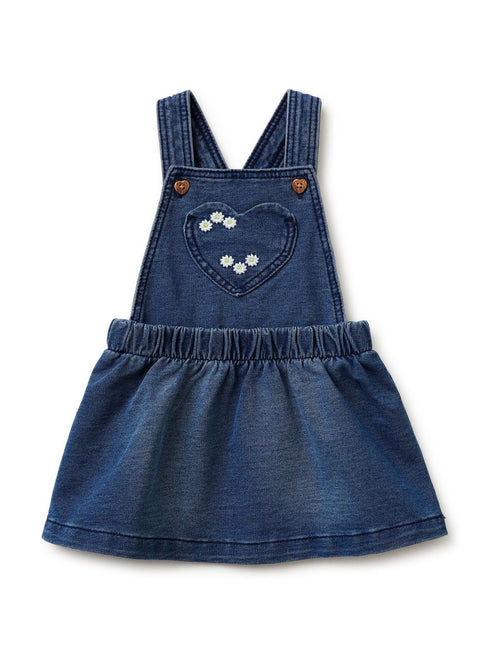 Benetton Blue Denim Look Overall Dress image 1