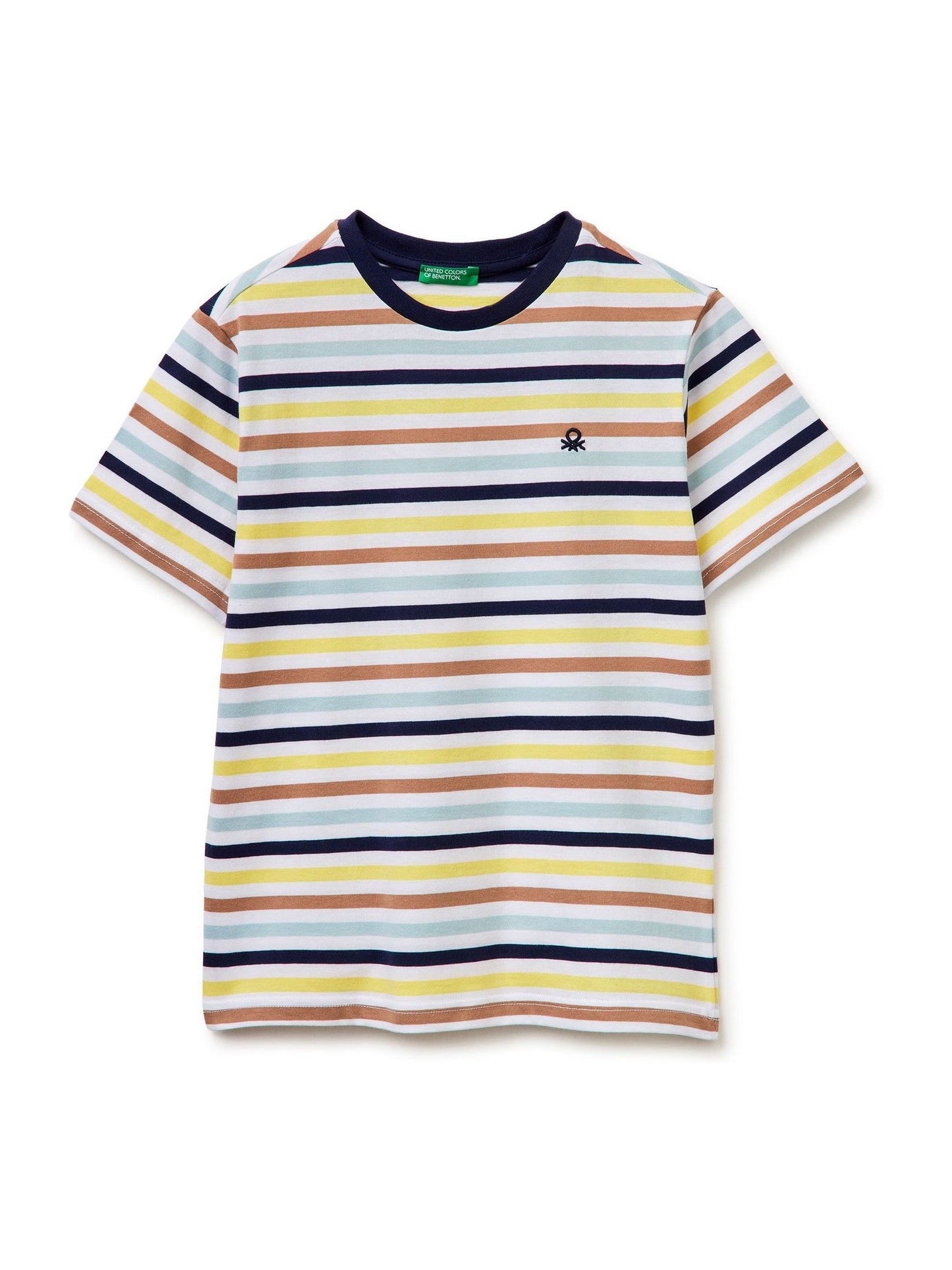 Dsiney Kidz - Benetton White Striped T-Shirt image 1