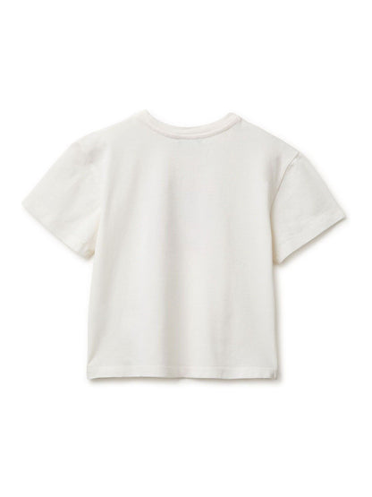 Dsiney Kidz - Benetton White Gingham Patch T-Shirt image 2