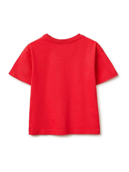 Benetton Red Gingham Patch T-Shirt image 2