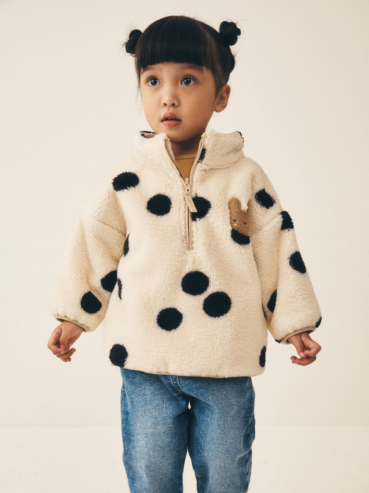 Mono Spot Half Zip Fleece (3mths-7yrs) - image 1