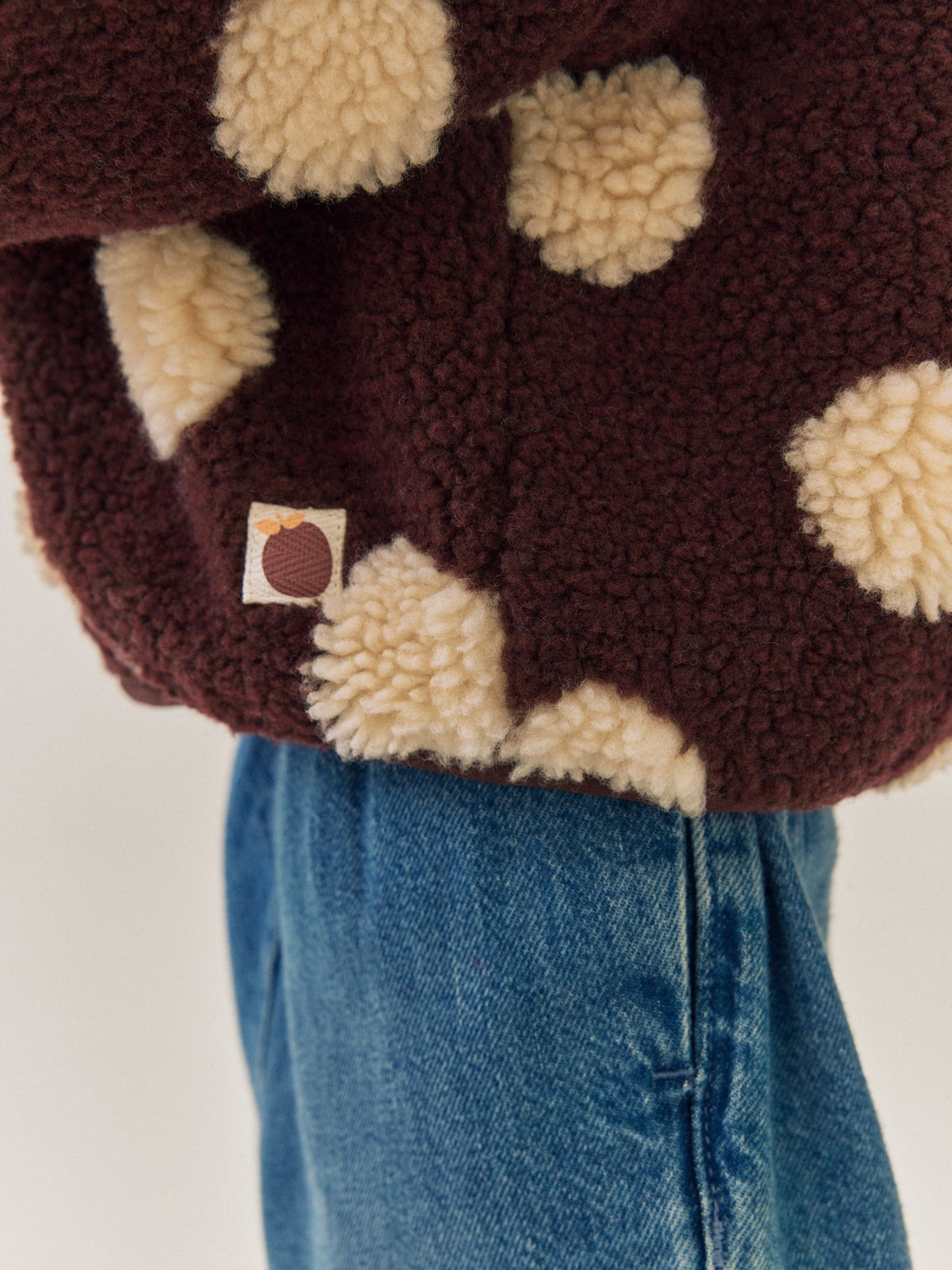 Dsiney Kidz - Brown/Ecru Spot Hooded Zip Through Fleece (3mths-7yrs) image 4