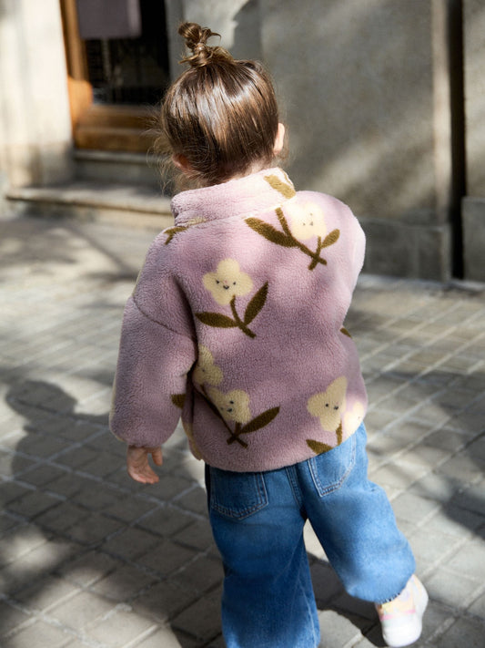 Dsiney Kidz - Mauve Purple Half Zip Fleece (3mths-7yrs) image 2