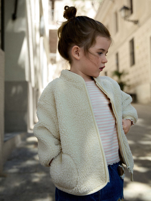 Dsiney Kidz - Cream Zip Through Fleece (3mths-7yrs) image 1