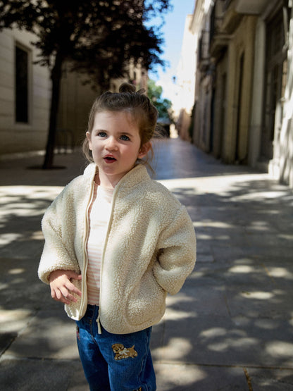 Dsiney Kidz - Cream Zip Through Fleece (3mths-7yrs) image 3