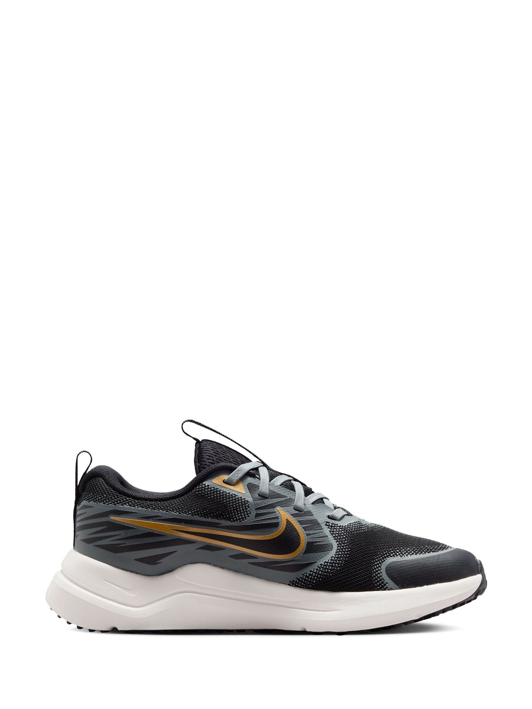 Nike Black/Gold Youth Cosmic Running Trainers image 3