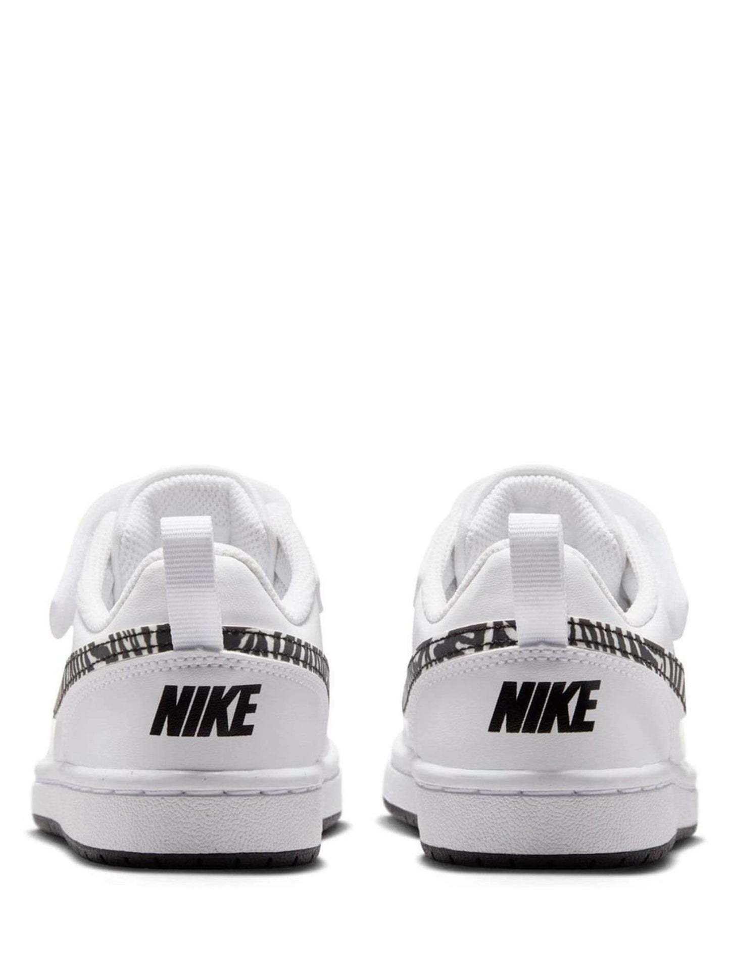 Nike White Zebra Animal Junior Court Borough Low Recraft Trainers image 5
