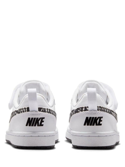Nike White Zebra Animal Junior Court Borough Low Recraft Trainers image 5
