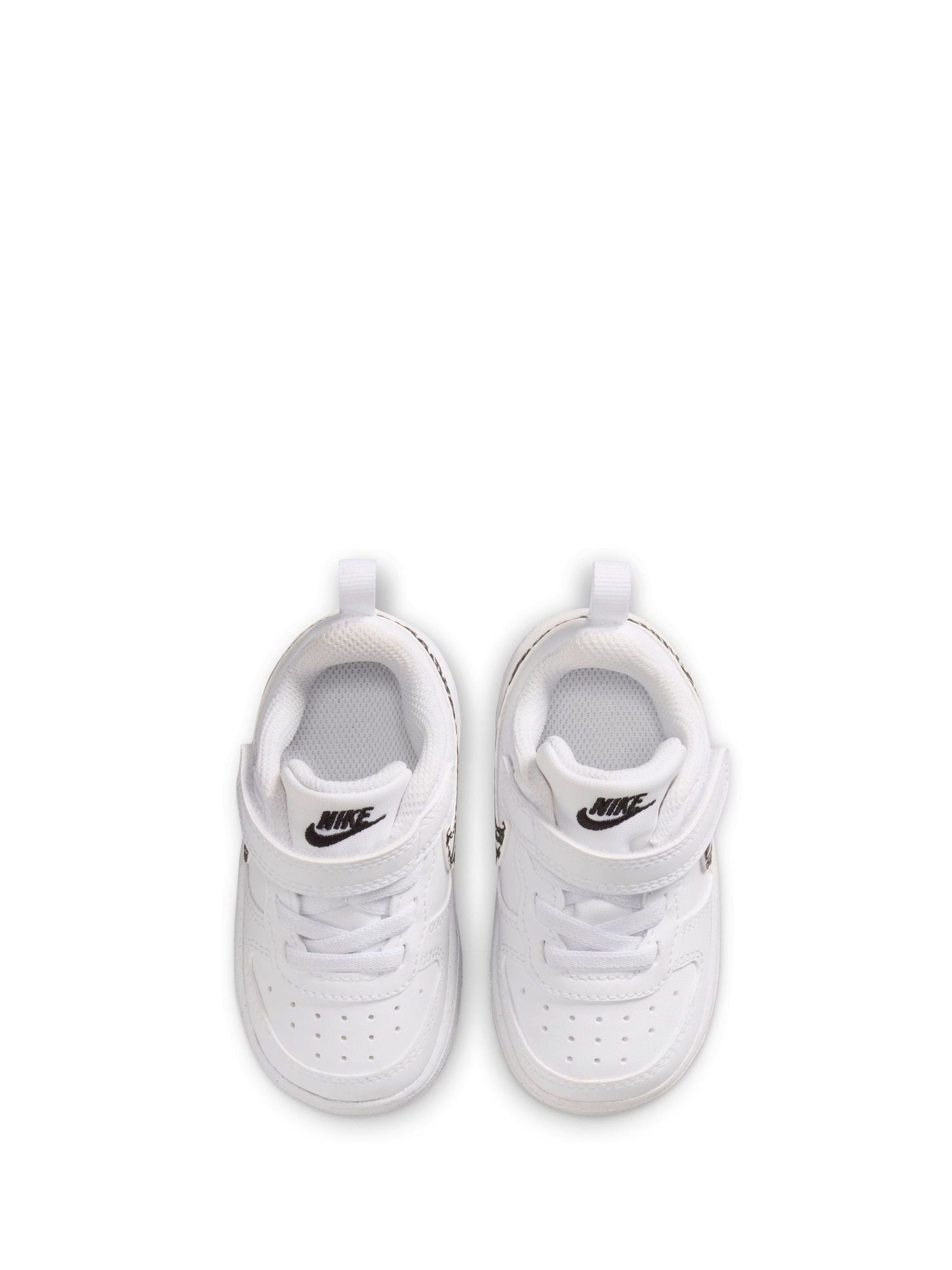 Nike White Zebra Animal Infant Court Borough Low Recraft Trainers image 4
