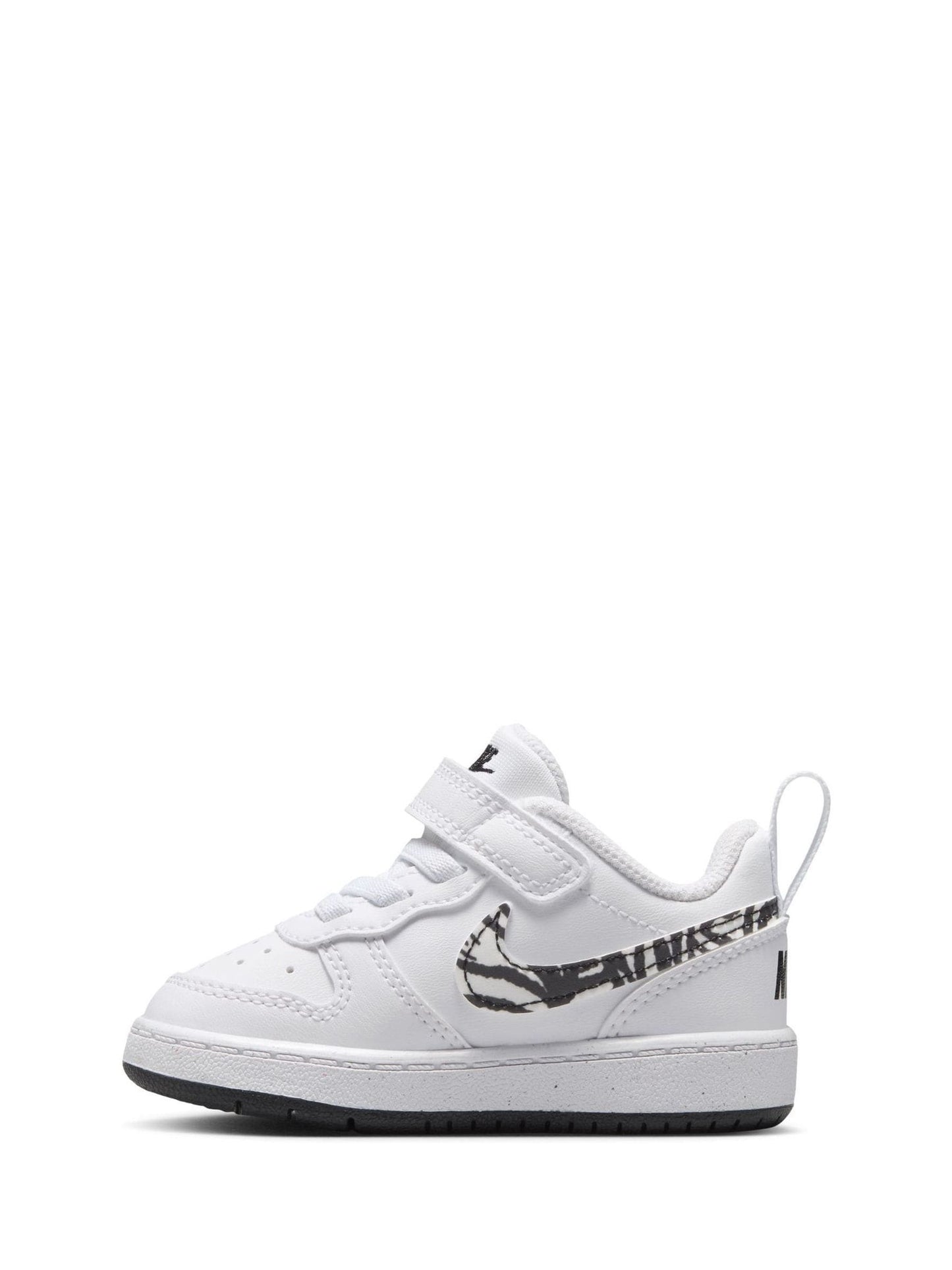 Nike White Zebra Animal Infant Court Borough Low Recraft Trainers image 5