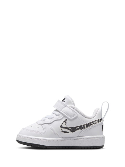Nike White Zebra Animal Infant Court Borough Low Recraft Trainers image 5