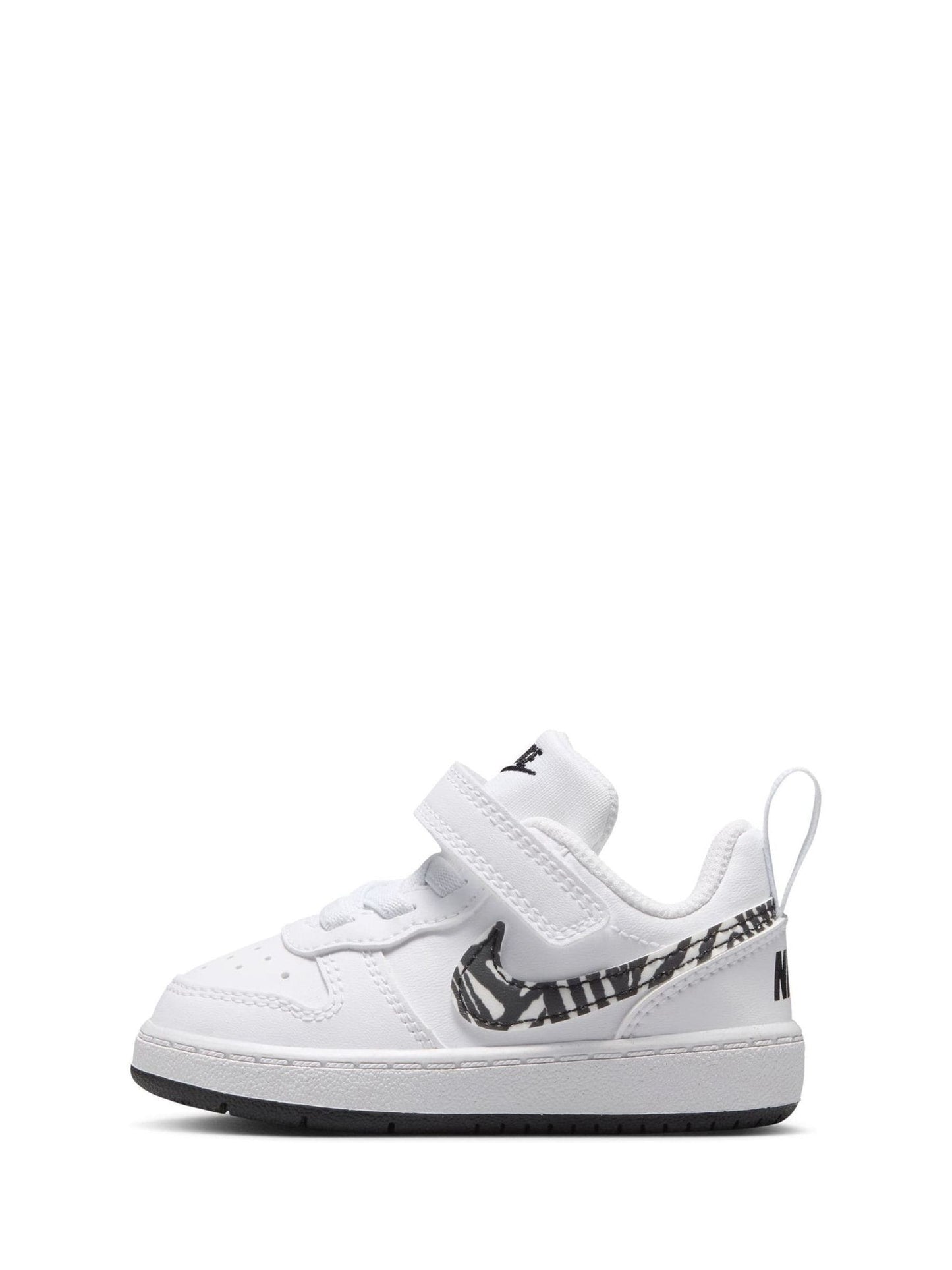 Nike White Zebra Animal Infant Court Borough Low Recraft Trainers image 6
