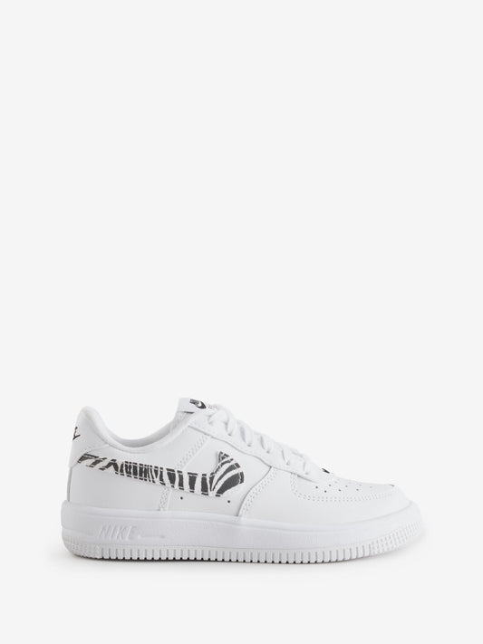 Nike White Zebra Animal Junior Air Force 1 Low Trainers image 1