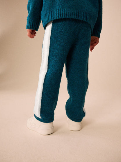 Dsiney Kidz - Teal Blue Tokyo Knitted Crew Neck Jumper and Joggers Set (3mths-7yrs) image 5
