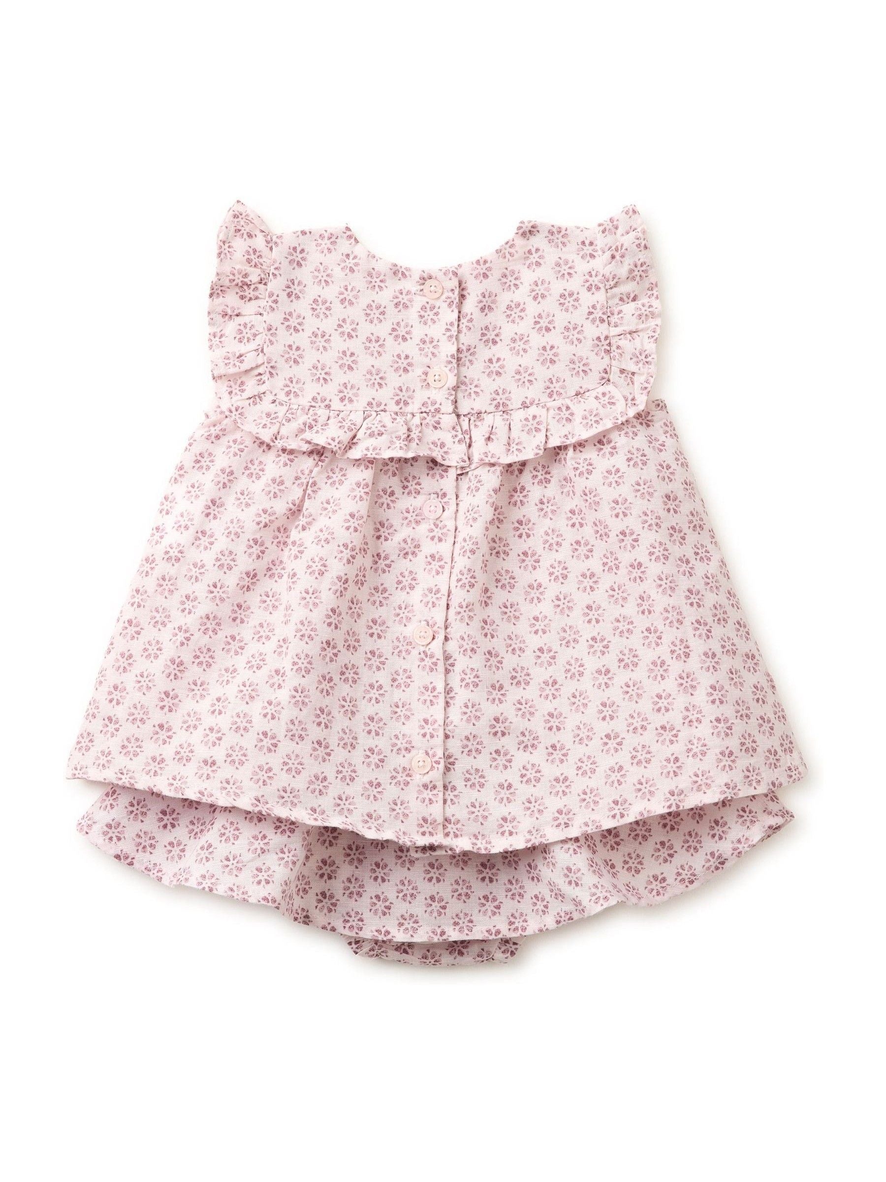 Benetton Pink Benetton Printed Linen Blend Top & Bottoms Set image 2