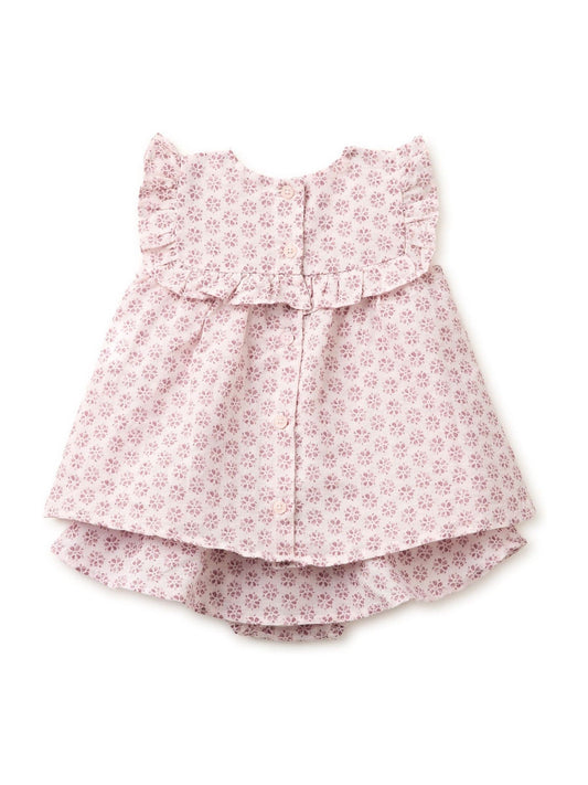 Benetton Pink Benetton Printed Linen Blend Top & Bottoms Set image 2