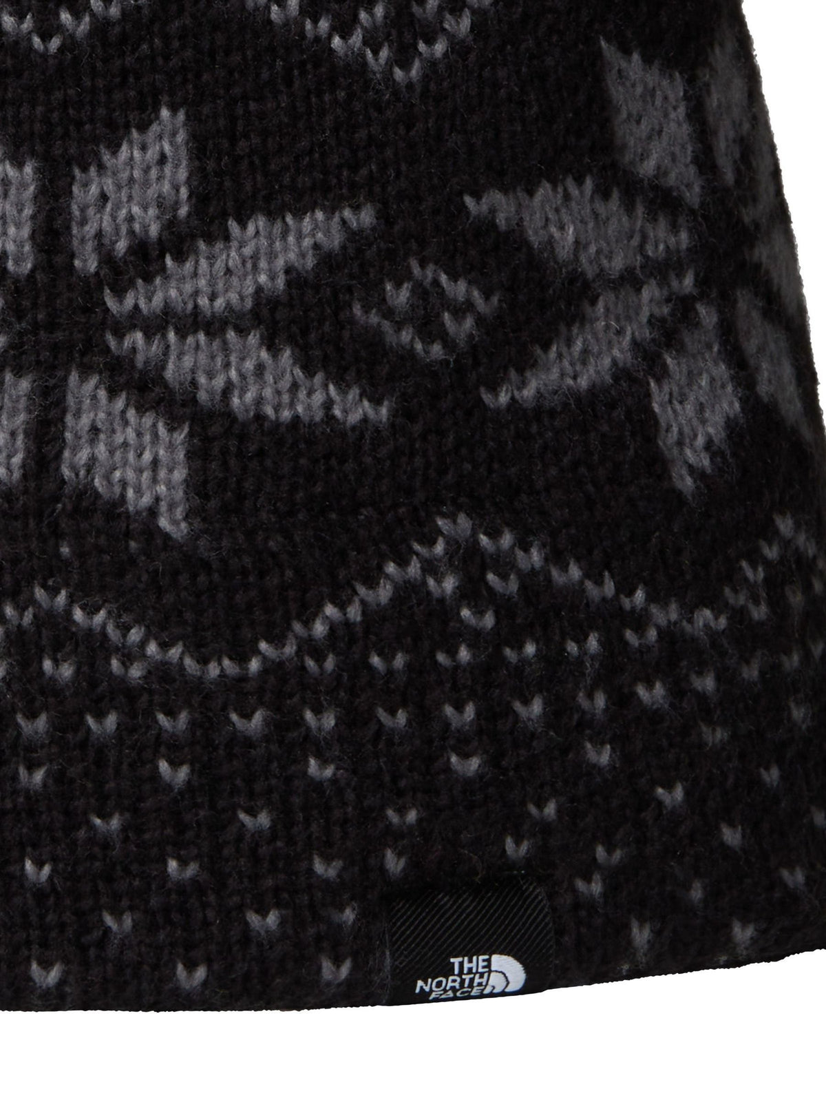 The North Face Black/Print Kids Cabin Ski Tuke Pom Beanie - image 3