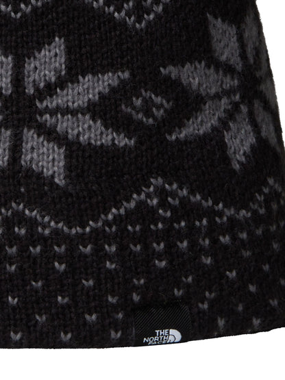 The North Face Black/Print Kids Cabin Ski Tuke Pom Beanie - image 3