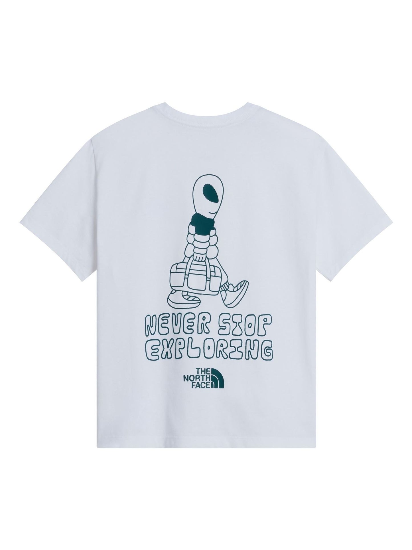 Dsiney Kidz - The North Face White Teen Alien Back Graphic T-Shirt image 1