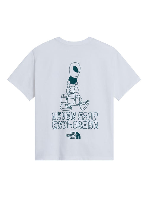 Dsiney Kidz - The North Face White Teen Alien Back Graphic T-Shirt image 1