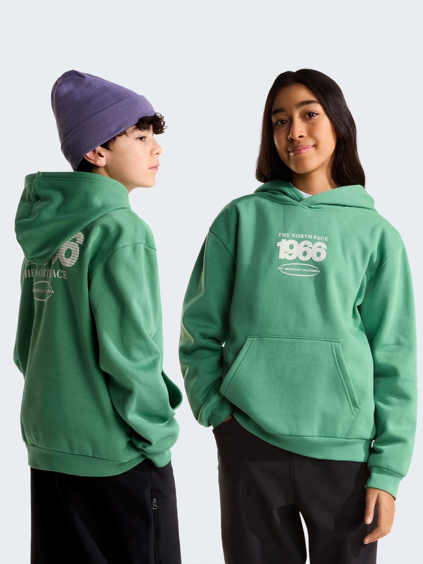 Dsiney Kidz - The North Face Green Teen Track Relaxed Graphic Hoodie image 2