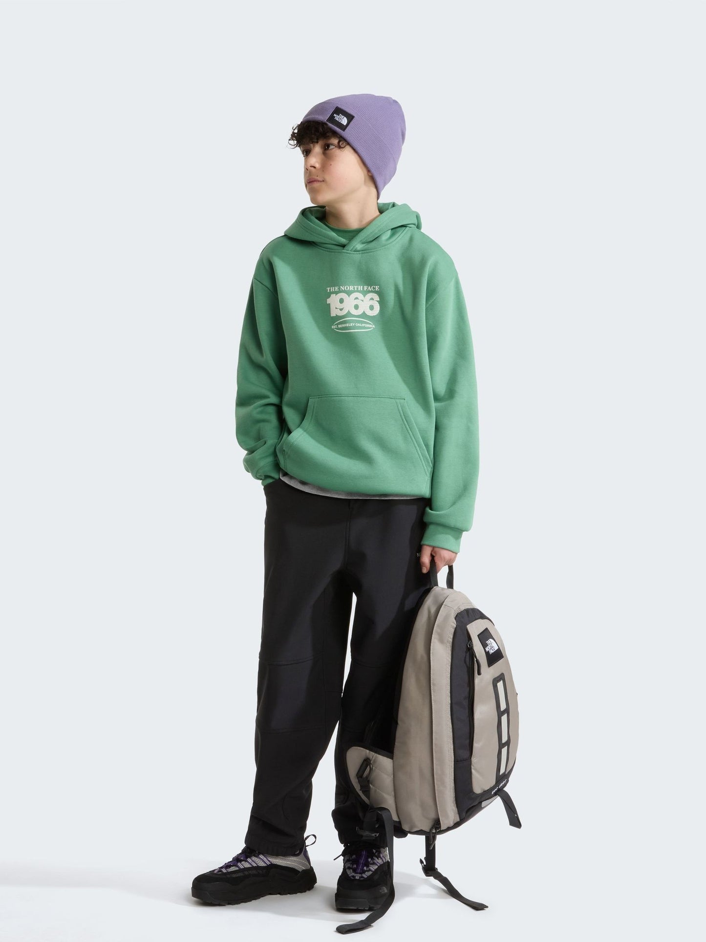 Dsiney Kidz - The North Face Green Teen Track Relaxed Graphic Hoodie image 3