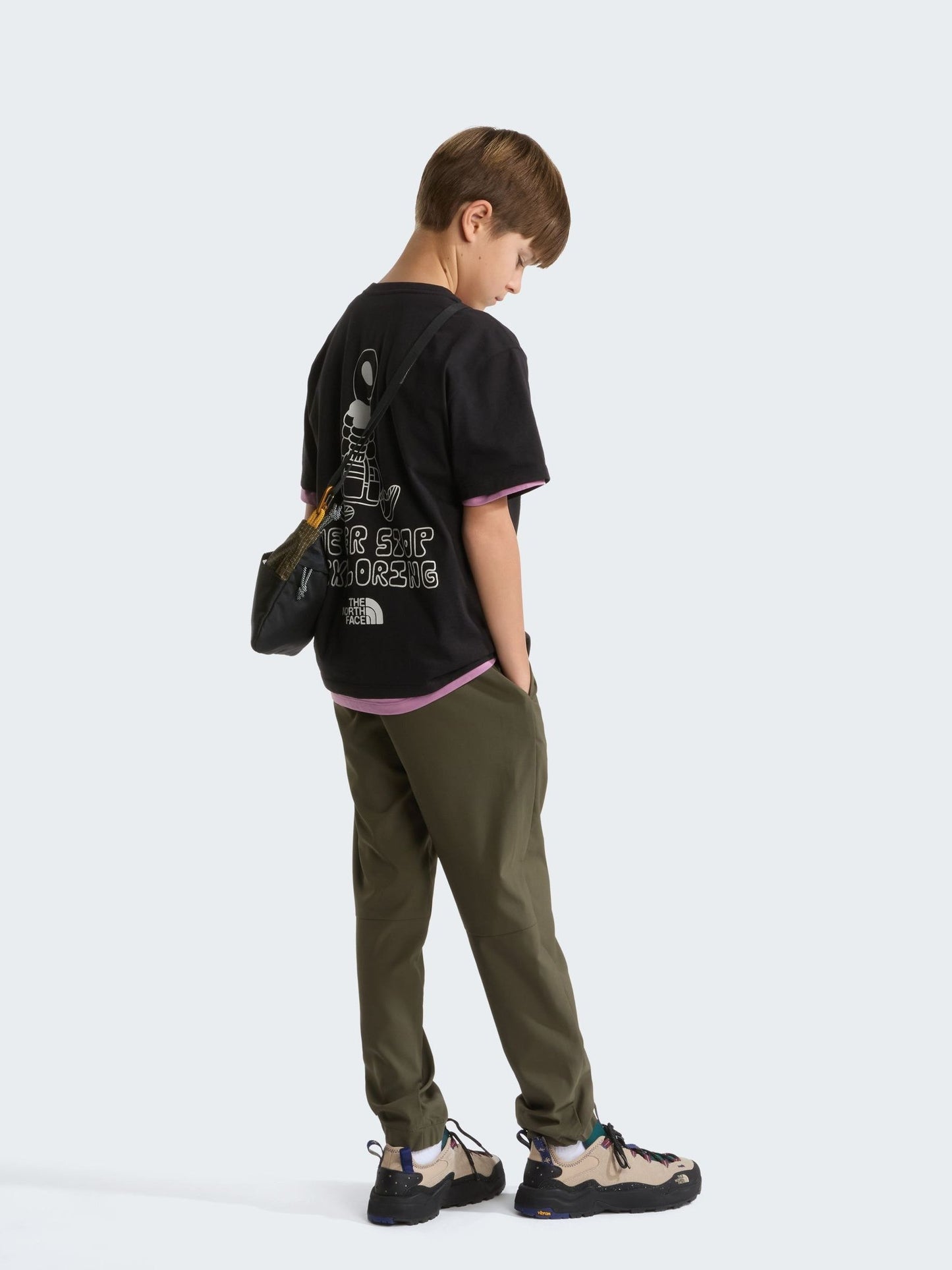 Dsiney Kidz - The North Face Black Teen Alien Back Graphic T-Shirt image 3