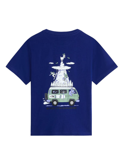 Dsiney Kidz - The North Face Blue Teen Outdoor Back Graphic T-Shirt image 1