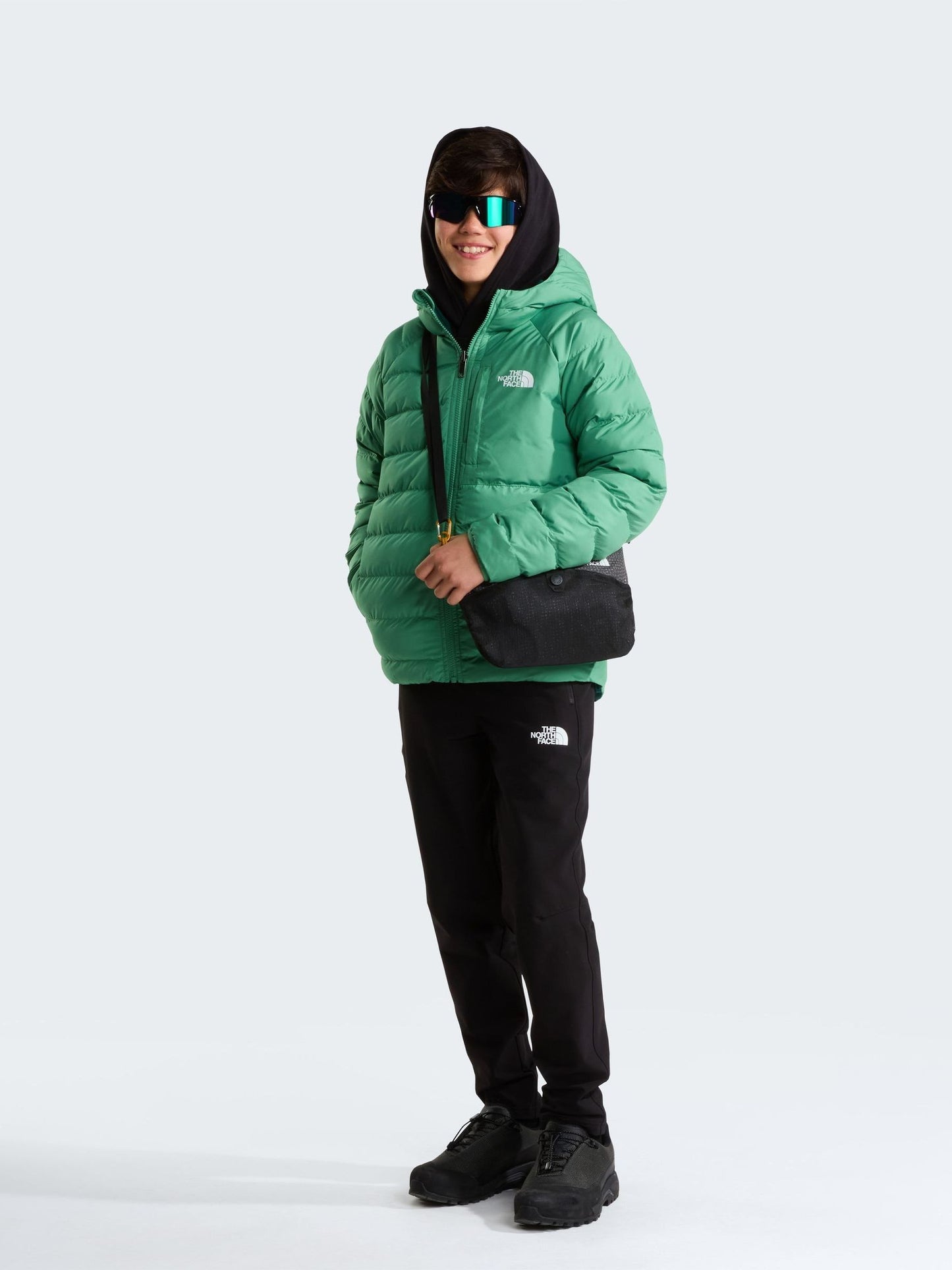 Dsiney Kidz - The North Face Green Reversible Perrito Hooded Puffer Jacket image 2