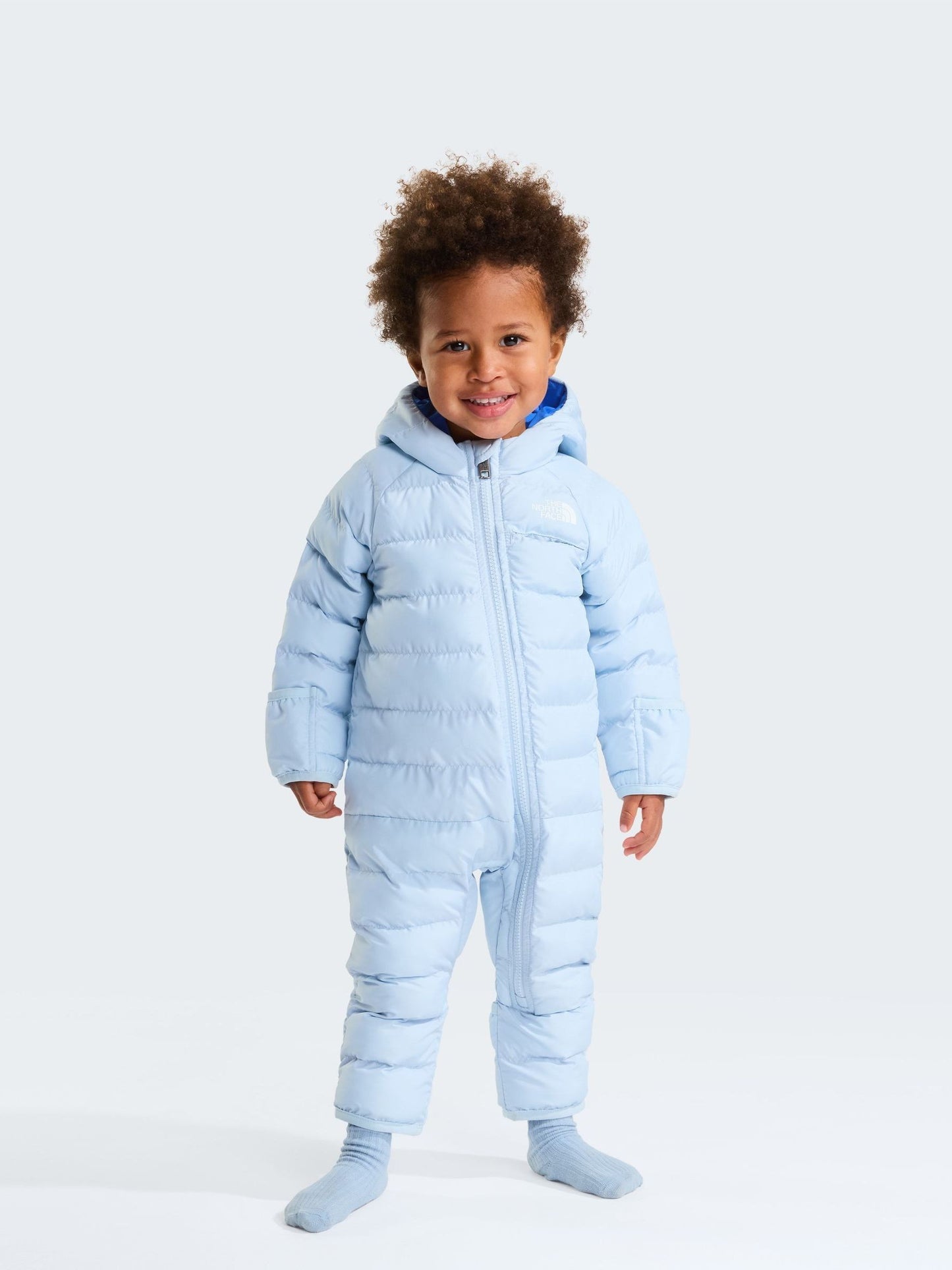 Dsiney Kidz - The North Face Blue Baby Perrito Puffer One Piece Suit image 1