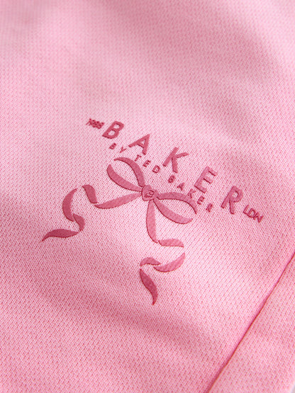 Baker by Ted Baker 2 Piece Acid Wash Bow Graphic T-Shirt & Short Set image 12