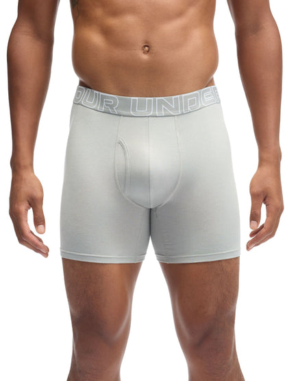 Dsiney Kidz - Under Armour Red Performance Cotton Solid 6" Boxers 3 Pack image 3