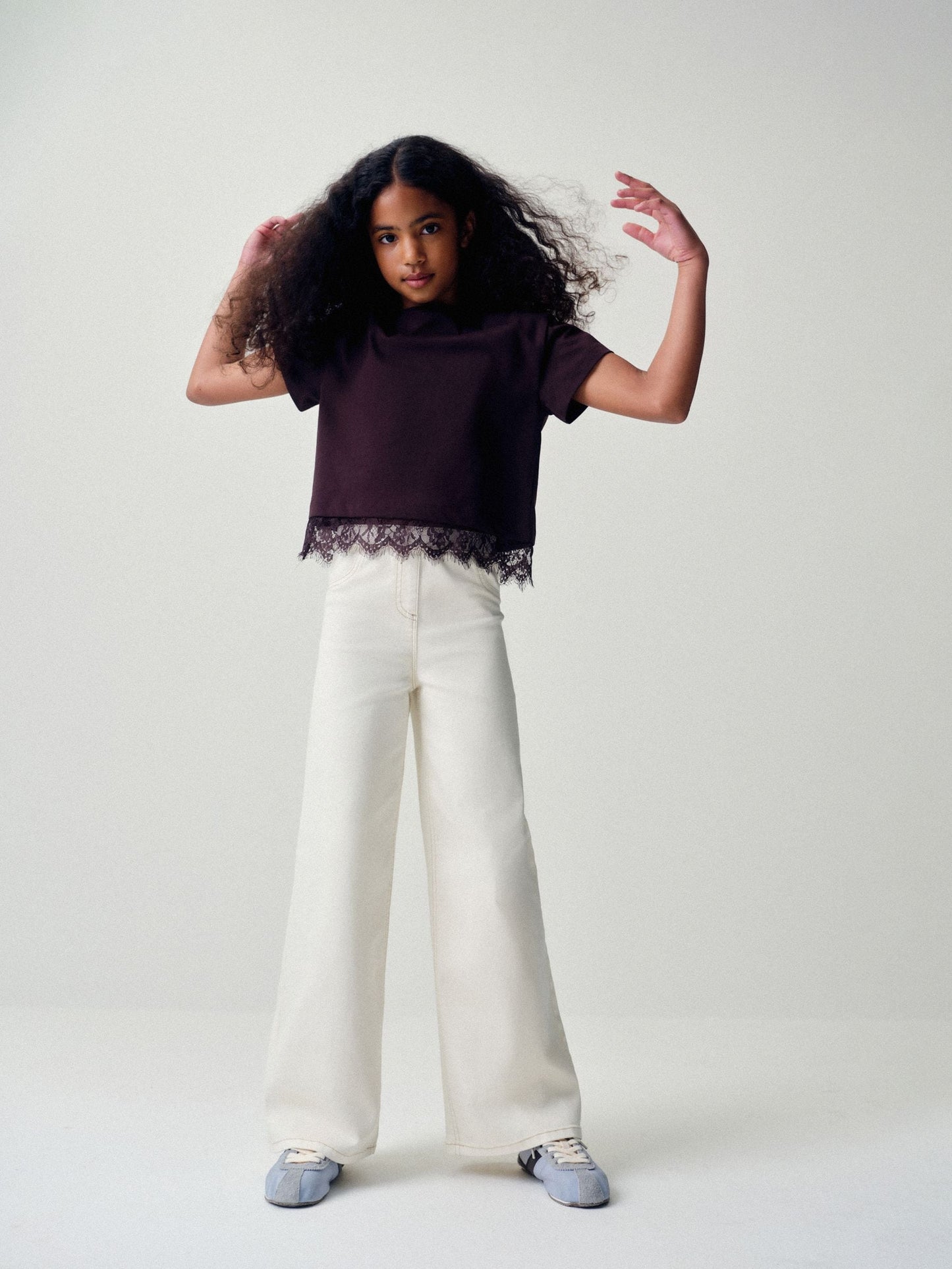 Dsiney Kidz - The Set Wide Leg Pull On Jeggings 3 Pack Pink/Cream image 4