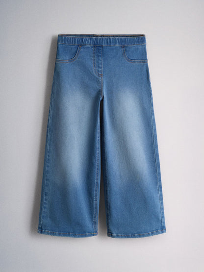 Dsiney Kidz - The Set Wide Leg Pull On Jeggings 3 Pack Dark Blue/Mid Blue/Black Denim image 10