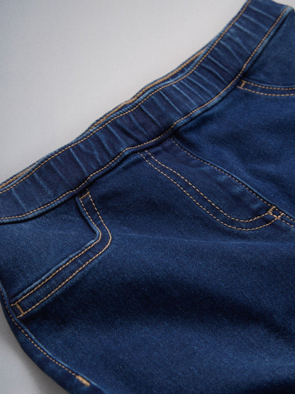Dsiney Kidz - The Set Wide Leg Pull On Jeggings 3 Pack Dark Blue/Mid Blue/Black Denim image 11