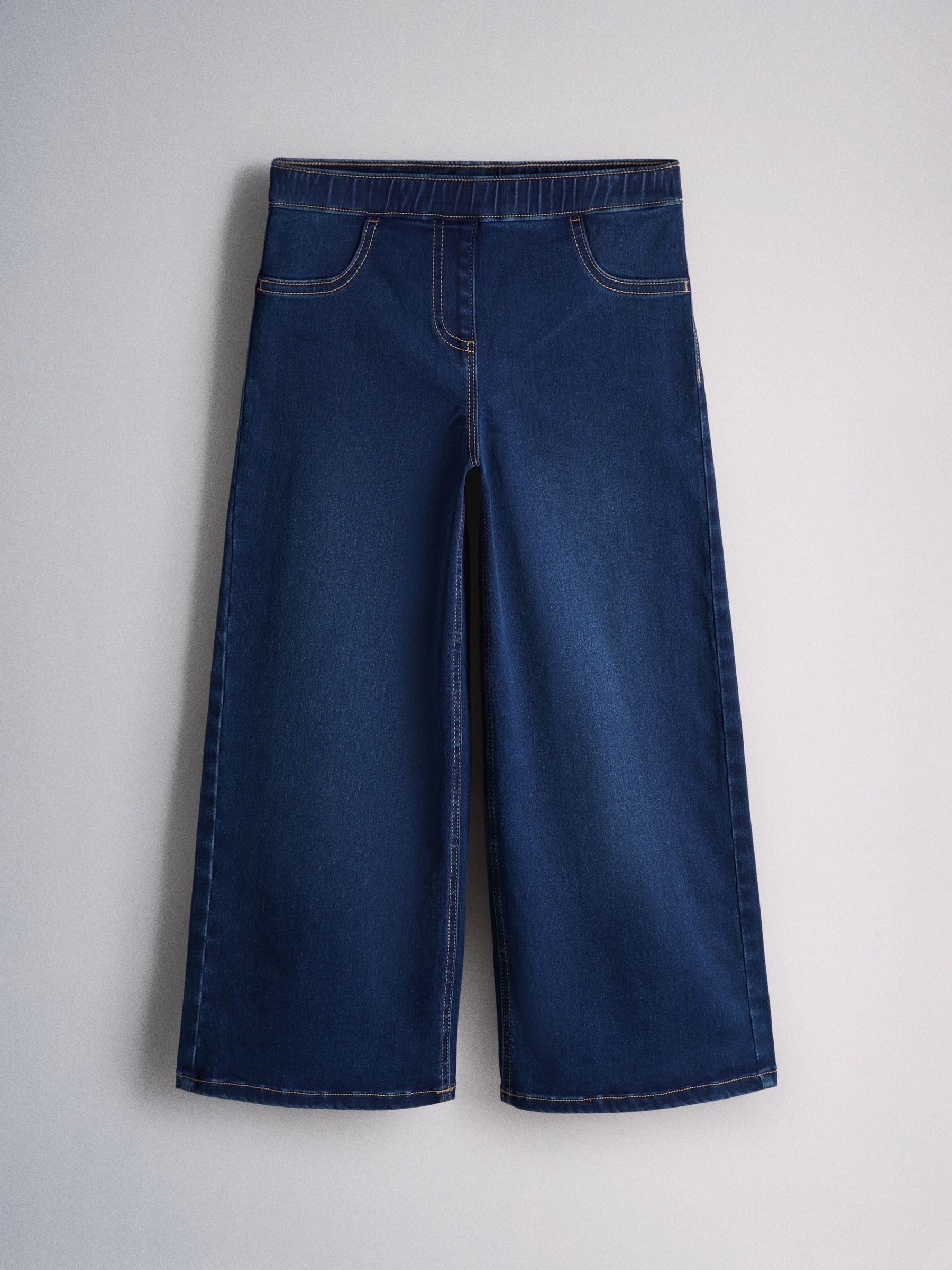 Dsiney Kidz - The Set Wide Leg Pull On Jeggings 3 Pack Dark Blue/Mid Blue/Black Denim image 8