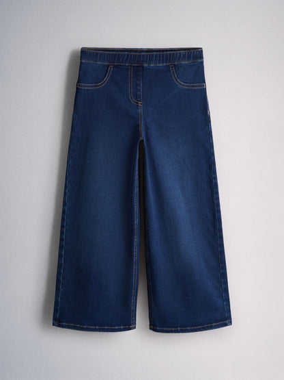Dsiney Kidz - The Set Wide Leg Pull On Jeggings 3 Pack Dark Blue/Mid Blue/Black Denim image 8