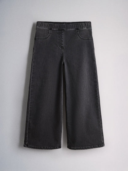 Dsiney Kidz - The Set Wide Leg Pull On Jeggings 3 Pack Dark Blue/Mid Blue/Black Denim image 9