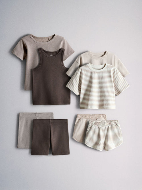 Dsiney Kidz - The Set 8 Pack Top and Shorts Set Neutral image 1